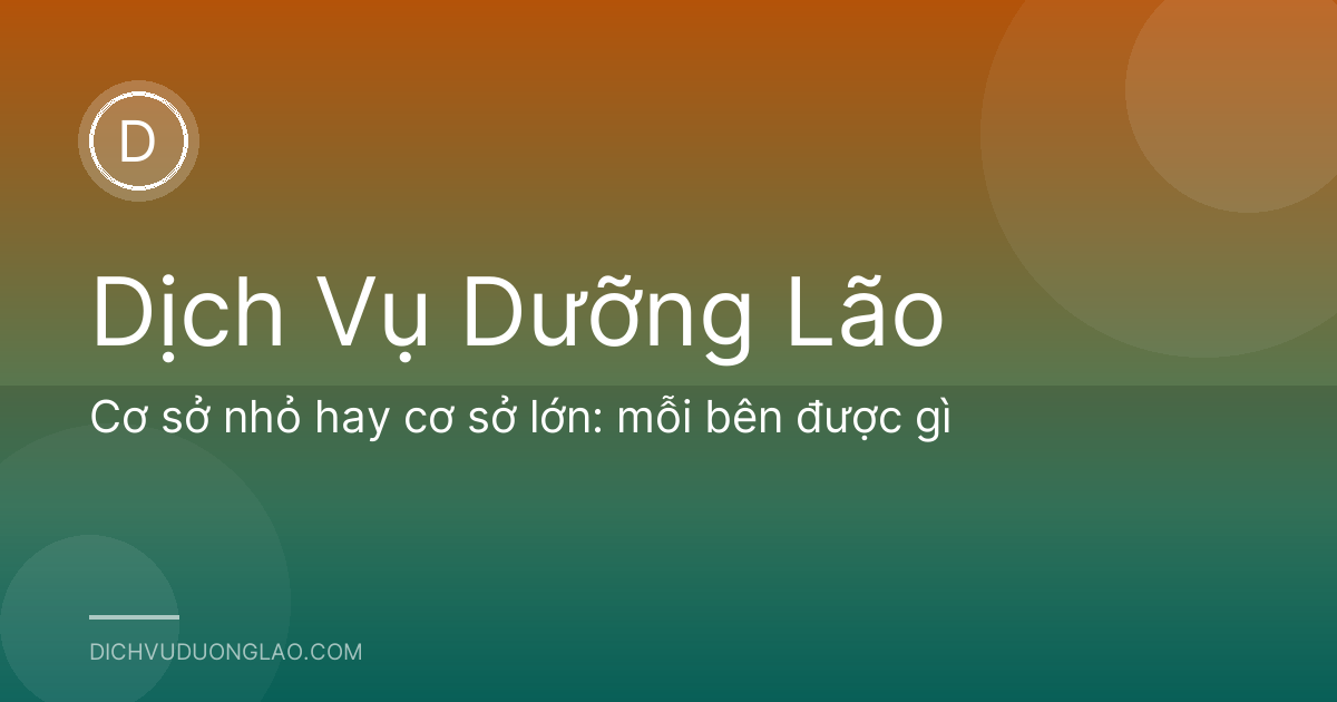 Cơ sở nhỏ hay cơ sở lớn: mỗi bên được gì